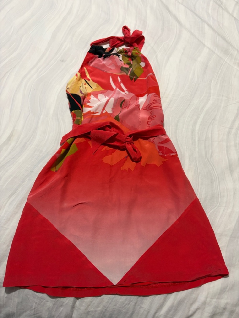 bebe Bright Red Sleeveless Top